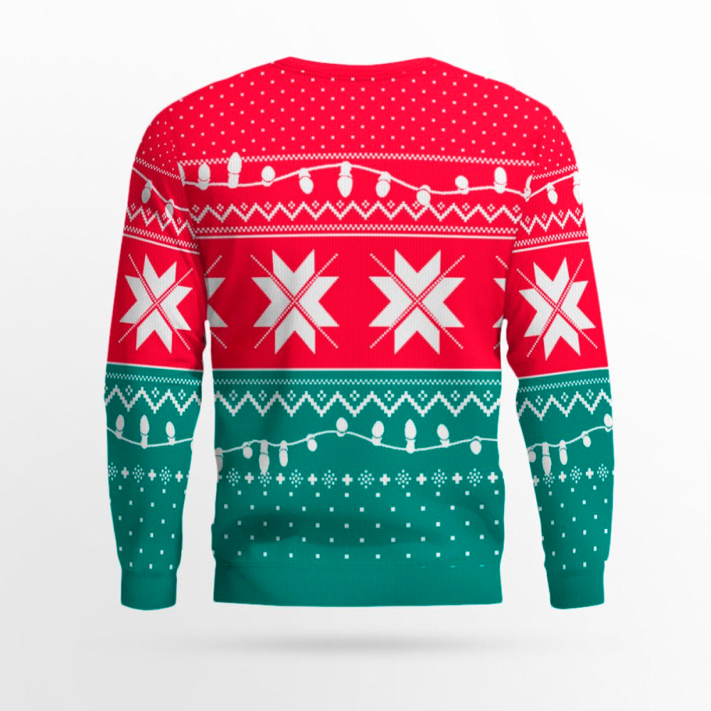 Christmas Vacation Jolliest Bunch of A*Holes Red and Green Ugly Christmas Sweater – Moonbestprint