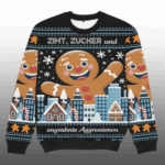 Christmas Zimt Zucker und Aggressionen Ugly Christmas Sweater 2025 – Moonbestprint