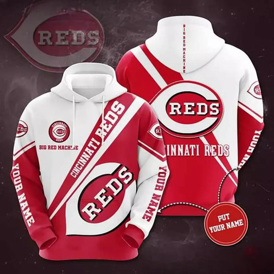 Cincinnati Baseball Team Redss 3D Hoodie 2, MLB Hoodie Moonbestprint