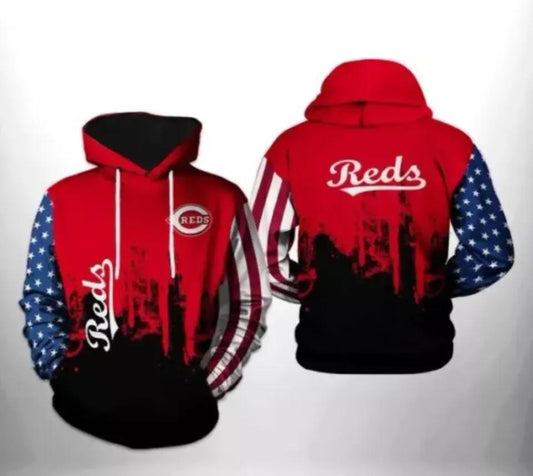 Cincinnati Baseball Team Redss 3D Hoodie, MLB Hoodie Moonbestprint
