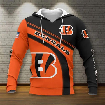 Cincinnati Bengals All Over Print Hoodie, NFL Hoodie Moonbestprint