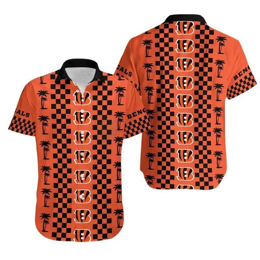 Cincinnati Bengals Coconut Trees Hawaii Shirt Summer Collection, NFL Hawaiian Shirt Moonbestprint