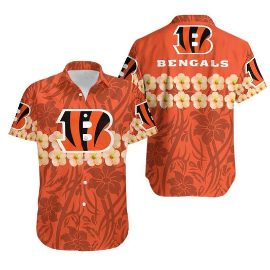 Cincinnati Bengals Flower And Hawaii Shirt Summer Collection, NFL Hawaiian Shirt Moonbestprint