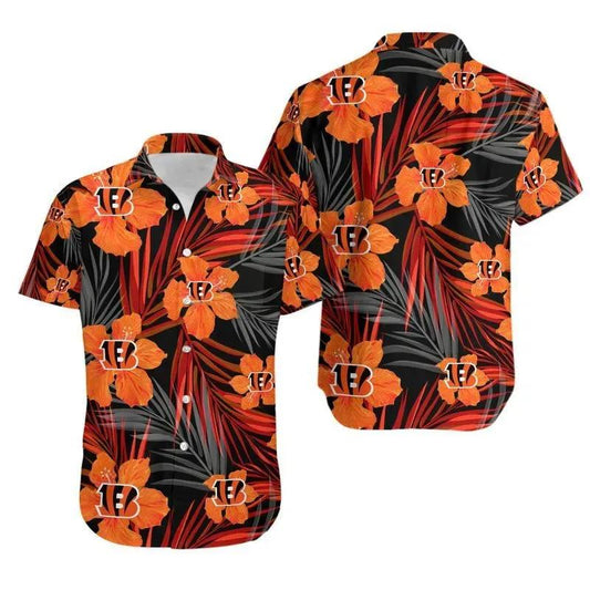 Cincinnati Bengals Flower Hawaii Shirt Summer Collection, NFL Hawaiian Shirt Moonbestprint