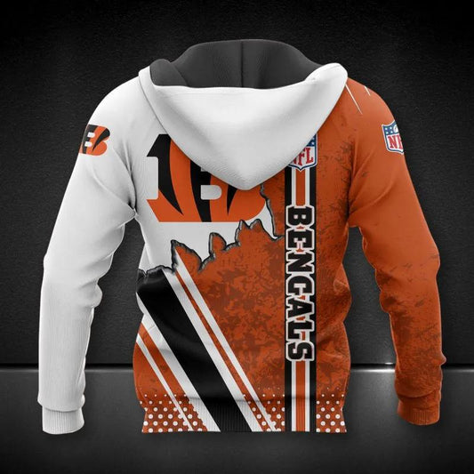 Cincinnati Bengals NFL All Over Print Hoodie, NFL Hoodie Moonbestprint