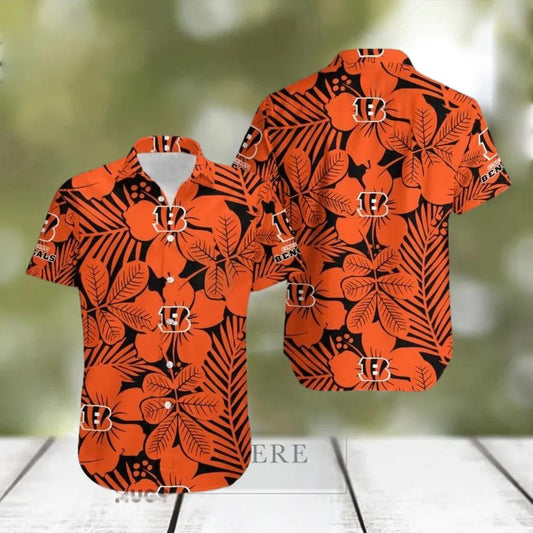 Cincinnati Bengals NFL Flower Limited Edition Hawaiian Shirt, NFL Hawaiian Shirt Moonbestprint