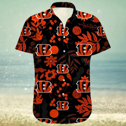 Cincinnati Bengals NFL Football Aloha Hawaiian Shirt, NFL Hawaiian Shirt Moonbestprint