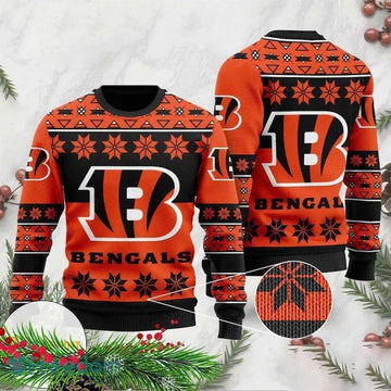 Cincinnati Bengals NFL Ugly Christmas Sweater, NFL Christmas Sweater Moonbestprint