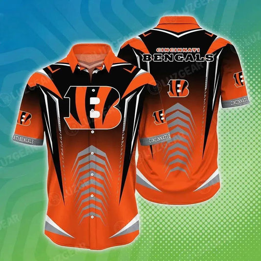 Cincinnati Bengals Nfl Beach Shirt New Hot Trending Gift For Summer Hawaiian Shirt, NFL Hawaiian Shirt Moonbestprint