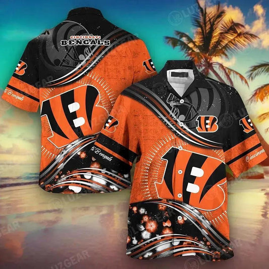 Cincinnati Bengals Nfl Football Hawaiian Shirt This Summer Best Gift For Fans, NFL Hawaiian Shirt Moonbestprint
