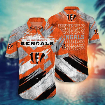 Cincinnati Bengals Nfl Hawaiian Sas New Collection Trending Best Gift For Fans, NFL Hawaiian Shirt Moonbestprint