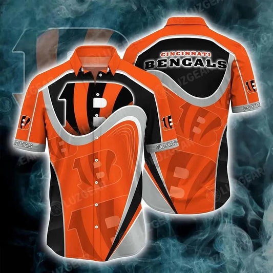 Cincinnati Bengals Nfl Hawaiian Shirt New Collection Trending Best Gift For Fans, NFL Hawaiian Shirt Moonbestprint