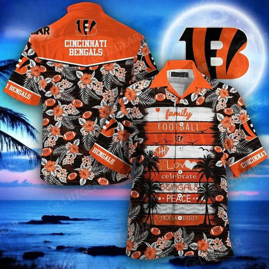 Cincinnati Bengals Nfl Hawaiian Shirt This Summer New Gift For Family Football, NFL Hawaiian Shirt Moonbestprint