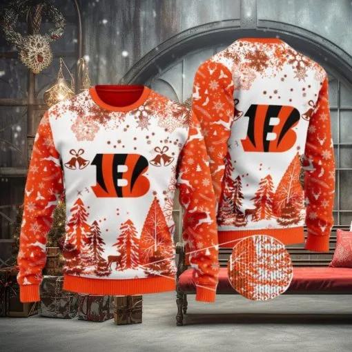 Cincinnati Bengals Special Ugly Christmas Sweater, NFL Chritsmas Sweater Moonbestprint