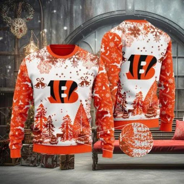 Cincinnati Bengals Special Ugly Christmas Sweater, NFL Chritsmas Sweater Moonbestprint
