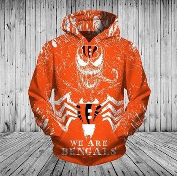 Cincinnati Bengals Venom We Are Bengals Cincinnati Bengals 3D Hoodie, NFL Hoodie Moonbestprint