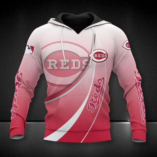 Cincinnati Reds Big Logo 3D Hoodie 1, MLB Hoodie Moonbestprint