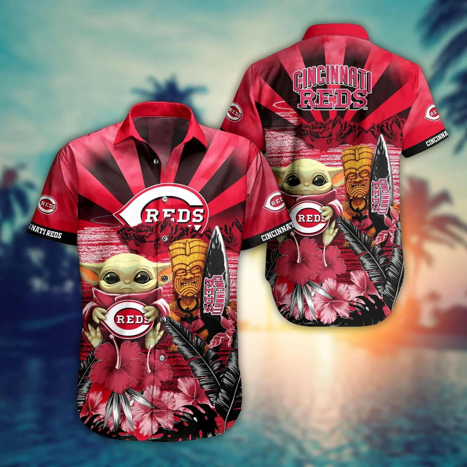 Cincinnati Reds MLB Baby Yoda Hawaiian Shirt, MLB Hawaiian Shirt Moonbestprint