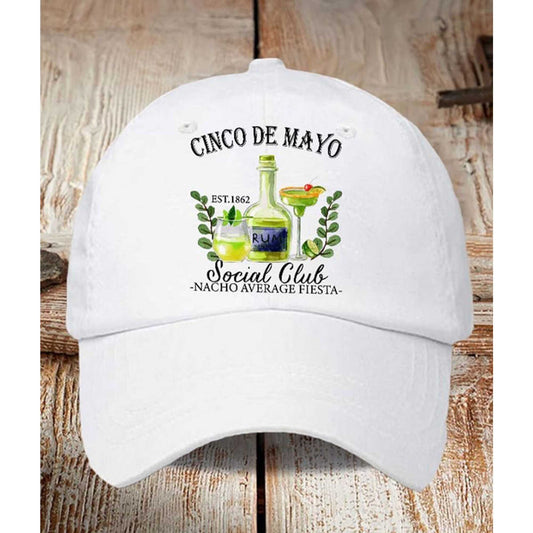 Cinco De Mayo Est 1862 Social Club Nacho Average Fiesta Hat -Moonbestprint