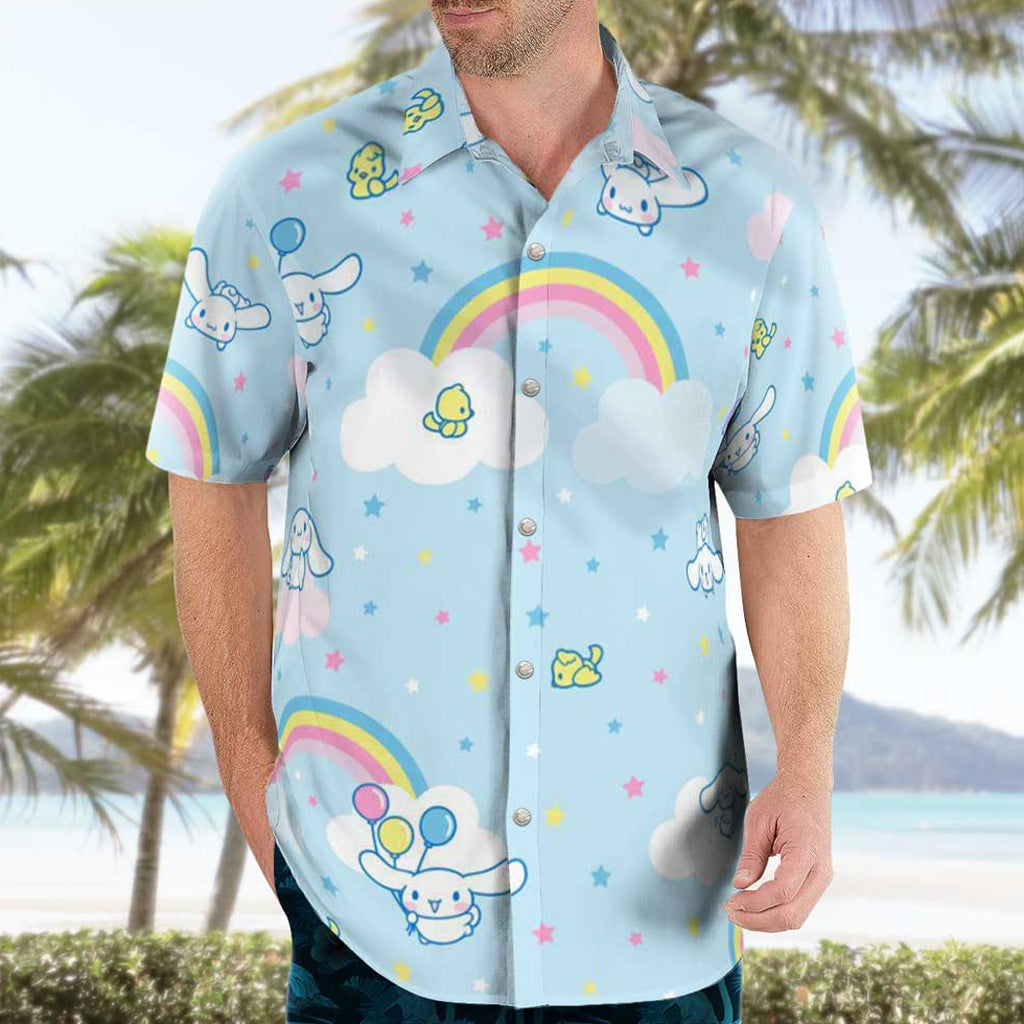 Cinnamoroll Hello Kitty Hawaiian Tropical Shirt – Moonbestprint