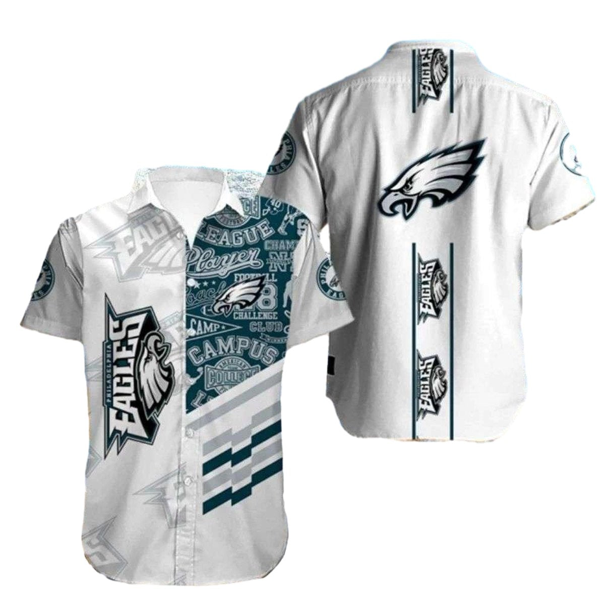 Philadelphia Eagles Classic Cool Campus Casual Hawaiian Shirt - Moonbestprint