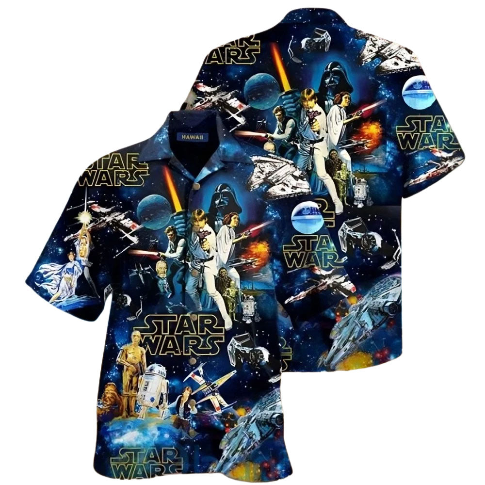 Classic Star Wars Galaxy Collage Hawaiian Shirt – Moonbestprint