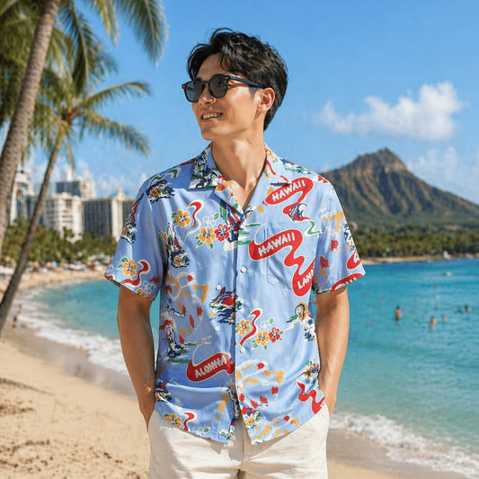 Clear Blue Hawaiian Shirt 2026 – Moonbestprint