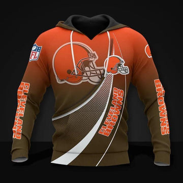 Cleveland Browns All Over Print Hoodie, NFL Hoodie Moonbestprint