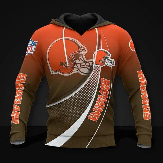 Cleveland Browns All Over Print Hoodie, NFL Hoodie Moonbestprint