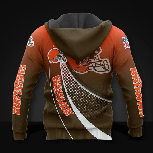Cleveland Browns All Over Print Hoodie, NFL Hoodie Moonbestprint