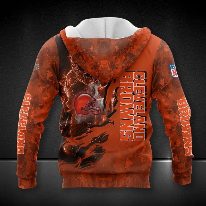 Cleveland Browns All Over Print NFL Hoodie, NFL Hoodie Moonbestprint