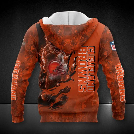 Cleveland Browns All Over Print NFL Hoodie, NFL Hoodie Moonbestprint