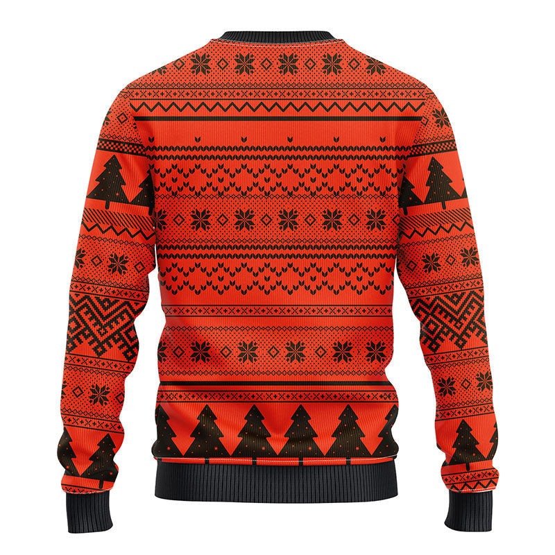 Cleveland Browns Grinch Hug Ugly Christmas Sweater, Grinch Xmas Sweater Moonbestprint