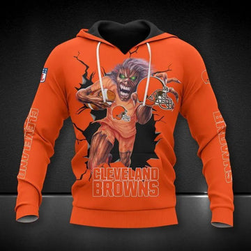 Cleveland Browns Halloween All Over Print Hoodie 1, NFL Hoodie Moonbestprint