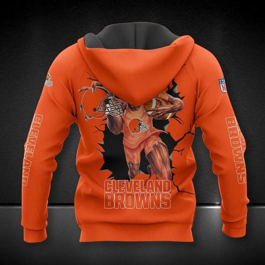 Cleveland Browns Halloween All Over Print Hoodie 1, NFL Hoodie Moonbestprint