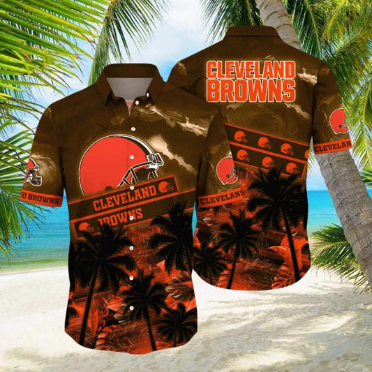 Cleveland Browns NFL Sunkissed Aloha Hawaiian Shirt, NFL Hawaiian Shirt Moonbestprint