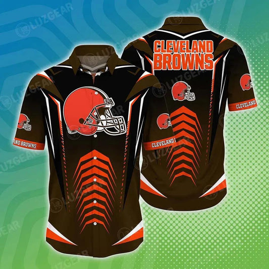Cleveland Browns Nfl Beach Shirt New Hot Trending Gift For Summer Hawaiian Shirt, NFL Hawaiian Shirt Moonbestprint
