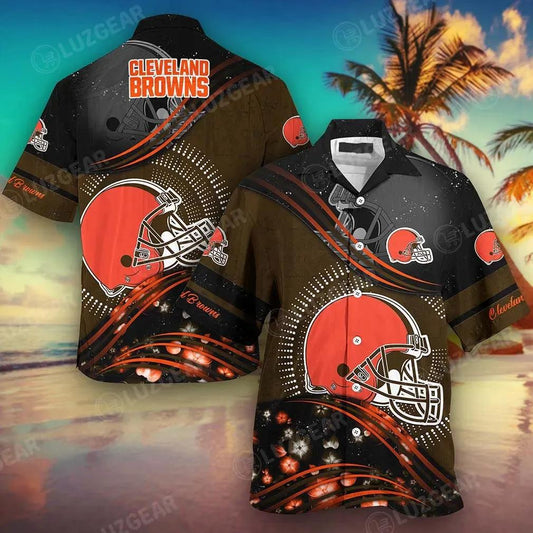 Cleveland Browns Nfl Football Hawaiian Shirt This Summer Best Gift For Fans, NFL Hawaiian Shirt Moonbestprint