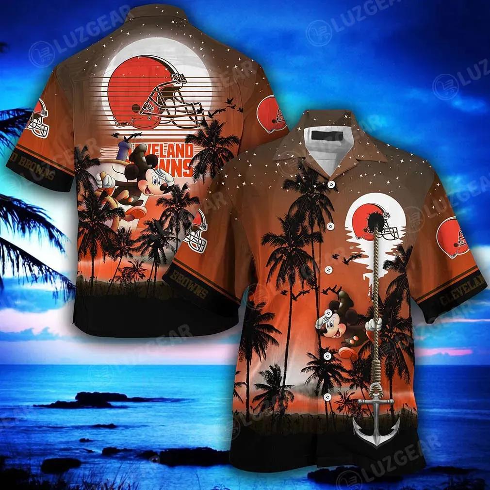 Cleveland Browns Nfl Football Hawaiian Shirt This Summer Gift For Men Women, NFL Hawaiian Shirt Moonbestprint