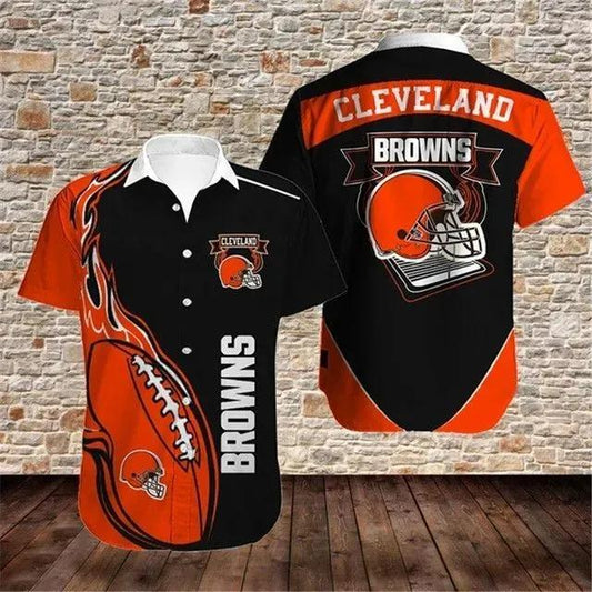 Cleveland Browns Nfl Gift For Fan Football Graphic Print Short Sleeve Hawaiian Shirt 2, NFL Hawaiian Shirt Moonbestprint