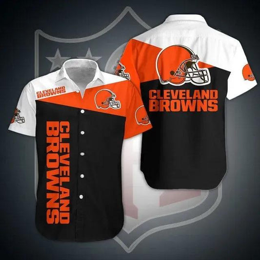 Cleveland Browns Nfl Gift For Fan Football Graphic Print Short Sleeve Hawaiian Shirt 4, NFL Hawaiian Shirt Moonbestprint