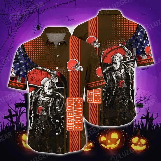 Cleveland Browns Nfl Hawaiian Shirt New Collection Trending Best Gift For Fans, NFL Hawaiian Shirt Moonbestprint