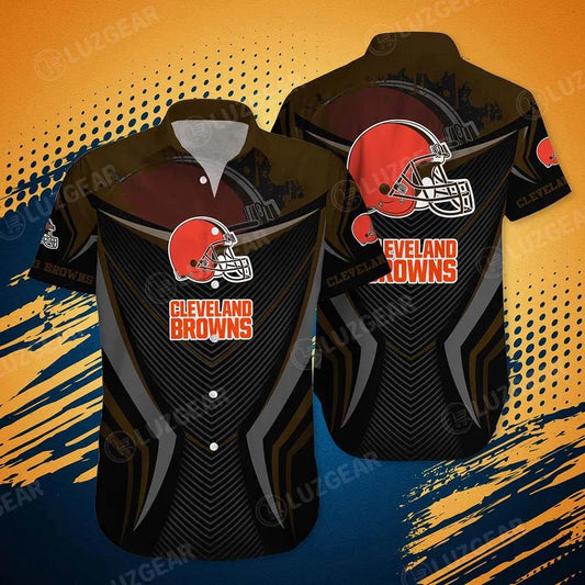 Cleveland Browns Nfl Hawaiian Shirt New Trending Summer Beach Shirt For Mens Womens, NFL Hawaiian Shirt Moonbestprint