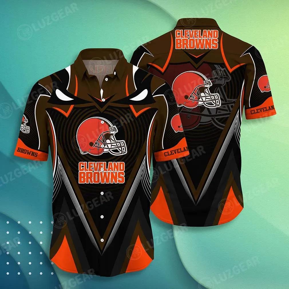 Cleveland Browns Nfl-Hawaiian Shirt Short Style New Hot Trending Summer Best Gift For Men Women, NFL Hawaiian Shirt Moonbestprint