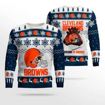 Cleveland Browns Ugly Christmas Sweater 2025 – Moonbestprint