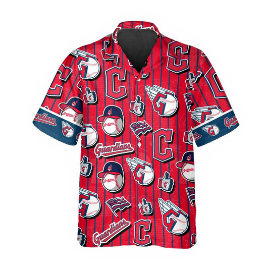 Cleveland Guardians Hawaiian Shirt, MLB Hawaiian Shirt Gift For Fans Moonbestprint