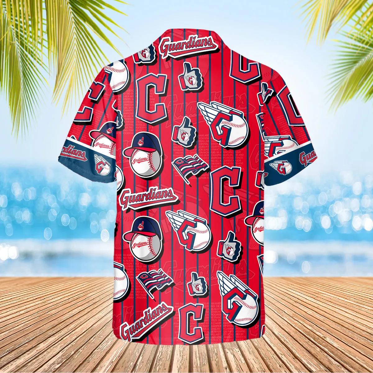 Cleveland Guardians Hawaiian Shirt, MLB Hawaiian Shirt Gift For Fans Moonbestprint