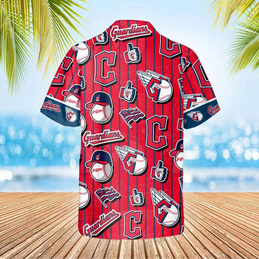 Cleveland Guardians Hawaiian Shirt, MLB Hawaiian Shirt Gift For Fans Moonbestprint