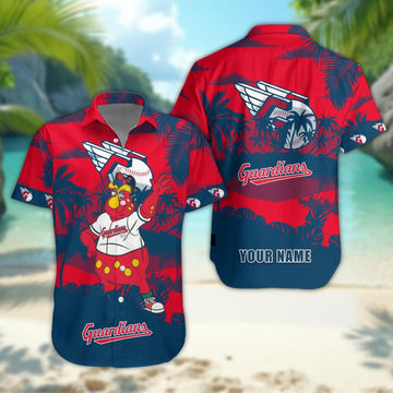 Cleveland Guardians Personalized Hawaiian Shirt – Custom Name, MLB Hawaiian Shirt Moonbestprint