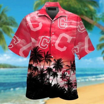 Cleveland Indians Hawaiian Shirt, MLB Hawaiian Shirt Moonbestprint